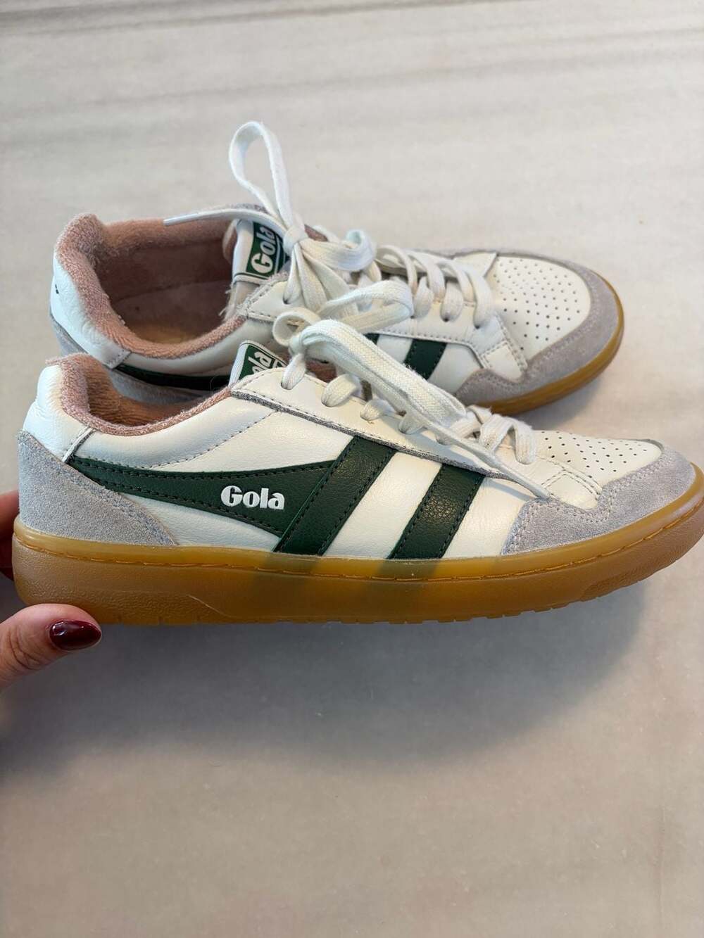 Gola Eagle '86 Sneakers Size 7 White Evergreen